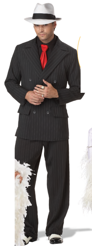 COSTUME RENTAL - J43 1920's Mob Boss Large 5 pcs