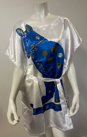 COSTUME RENTAL - D132 Abba Blue Cat Dress 1X  4pcs