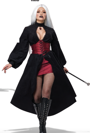 COSTUME RENTAL - P29 Vamp Coat and Skirt Small 2 pcs