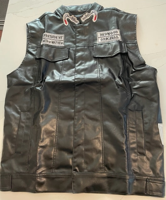 ジャケット・アウター argue MY CUSTOM MODS COAT(VEST SET) Men's Gothic Studded Vest Jacket, Made to Order Black