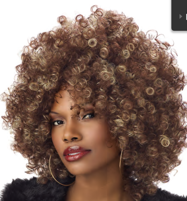 Rubies Afro Brown Wig For Adults, Men's No Size