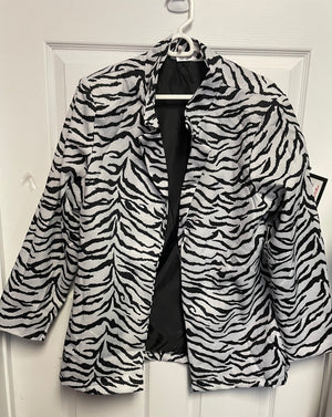 COSTUME RENTAL - Y299 1980'S Zebra Blazer Medium