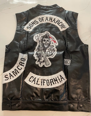 COSTUME RENTAL - Y296 Sons Anarchy vest- Large