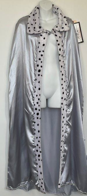 COSTUME RENTAL - A30C Renaissance Silver King Cape - 1 pcs