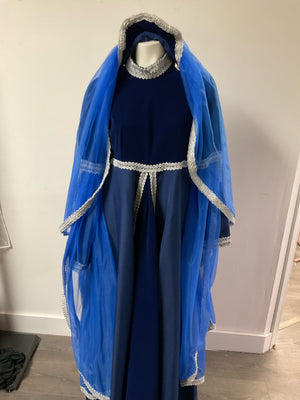 COSTUME RENTAL - A69 Lady Windsor Blue LARGE 2 pc