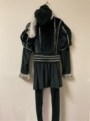COSTUME RENTAL - A70 Romeo, Black Large 4 pcs