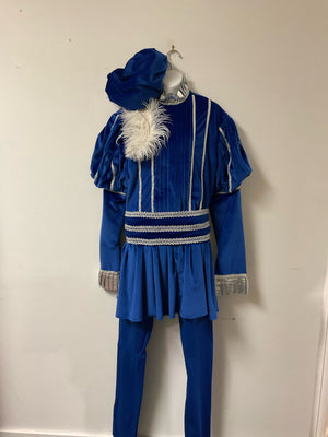 COSTUME RENTAL - A71 Romeo, Blue, Large 4pcs