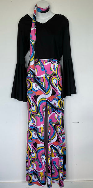 COSTUME RENTAL - X372 Groovy Hot Pink 3 pcs, XL