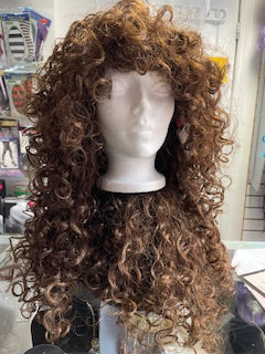 RENTAL WIG: Z347 Curly Brown Wig  Rental