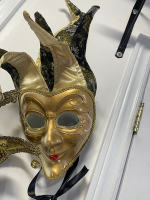 COSTUME RENTAL:  Z155 Mask Rental Gold Theatrical