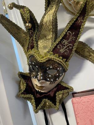 COSTUME RENTAL:  Z156 Mask Rental Gold /Mocha Theatrical