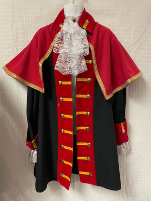 COSTUME RENTAL - G46A Town Crier jacket and cape and necktie 3 pc Large