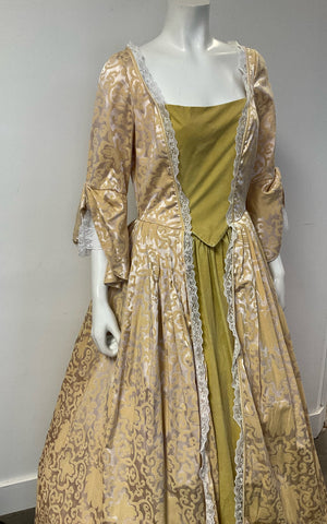 COSTUME RENTAL - B1 Golden Princess / Bridgerton Dress - 2pcs med