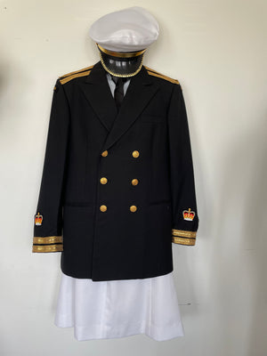 COSTUME RENTAL - O2 Navy Officer with Skirt - 4 pcs  Large