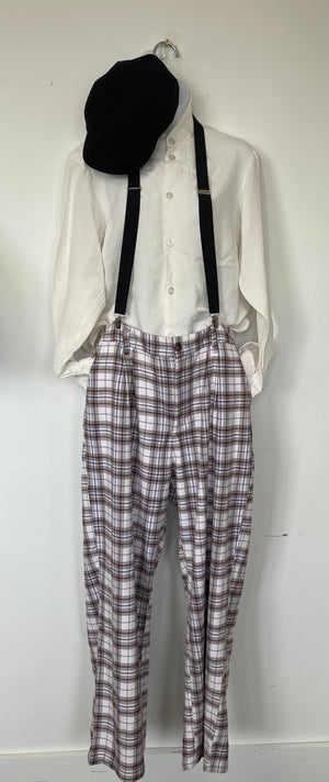 COSTUME RENTAL - J45 1920's Checkered Pants MED 31"