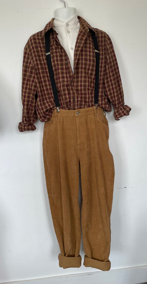 COSTUME RENTAL - J45L 1920's Checkered Shirt MED