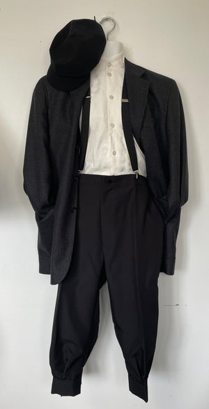 COSTUME RENTAL - J45A 1920's Wool Blazer Coat Large