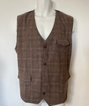 COSTUME RENTAL - J22F 1920's Herringbone Vest Large