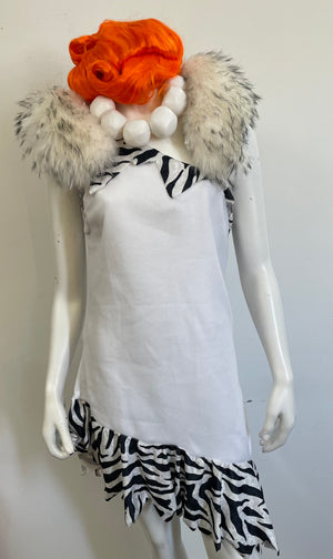 COSTUME RENTAL - D32A Wilma Flintstone - 4 pcs Medium