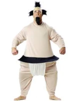 ADULT COSTUME: sumo wrestler one size