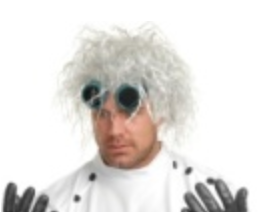 WIG:  Mad Scientist White Wig