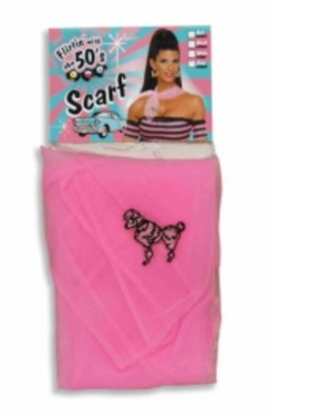 ACCESS:  1950's / Pink Poodle Skirt Scarf