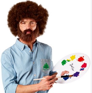 ADULT COSTUME:  Bob Ross Costume Kit