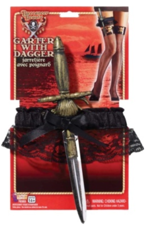 ACCESS: Garter, Buccaneer Pirate with Daggar  Woodbridge Costume Rentals