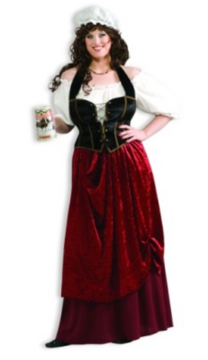 ADULT COSTUME:  Tavern Wench PLUS
