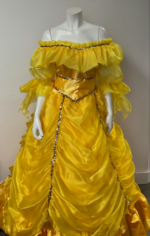 COSTUME RENTAL - D10 Deluxe Belle  4pc UNAVAILABLE SEPT 6-16