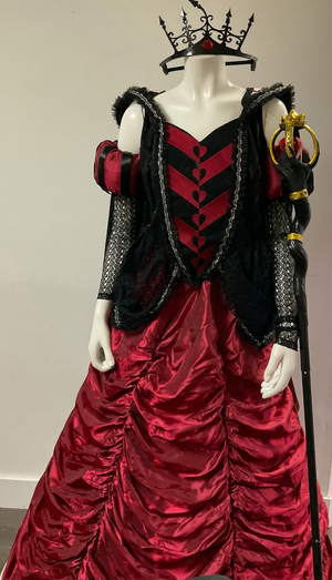 COSTUME RENTAL - D24B Queen of Hearts - Med 8 pcs UNAVAILABLE OCT 26-NOV 2