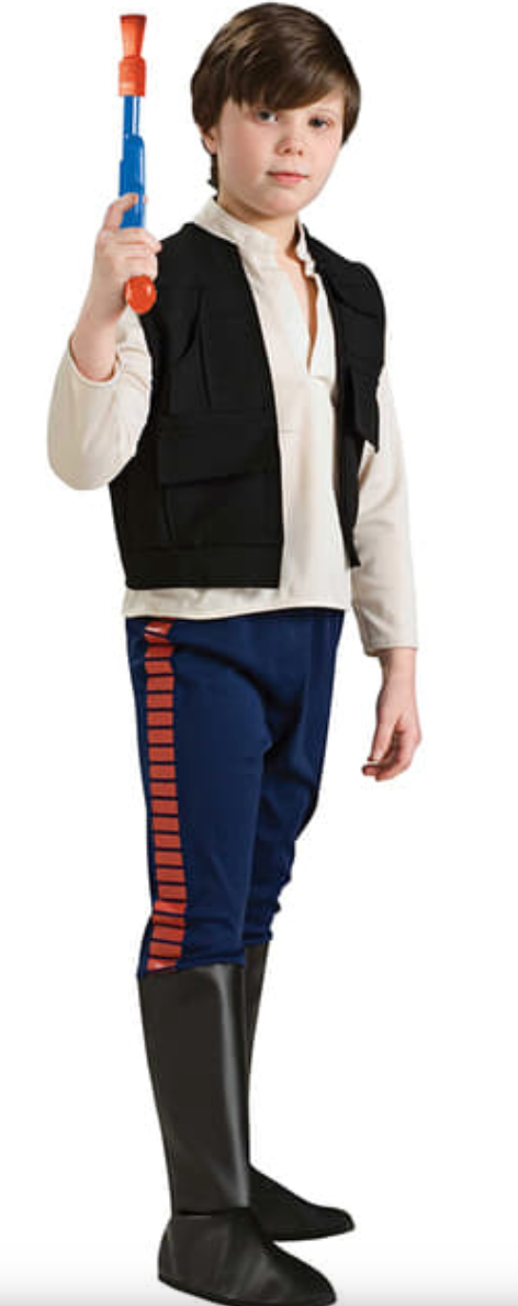 KIDS COSTUME: Star Wars Hans Solo (size 4-6) Small AVAILABLE