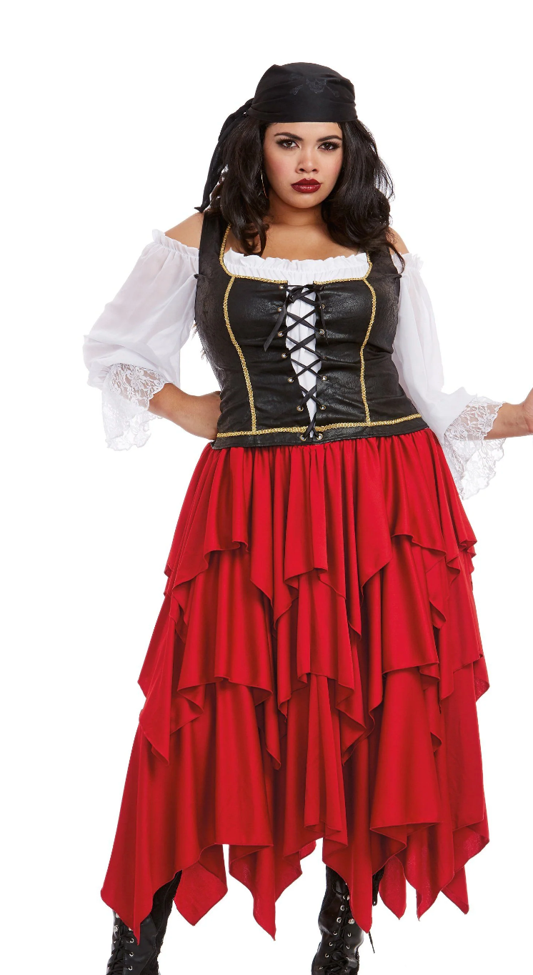 ladies pirate fancy dress costume COSTUME RENTAL