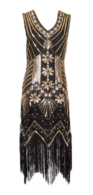 COSTUME RENTAL - J1A 1920's Great Gatsby DAPHNE dress-1 pc XL