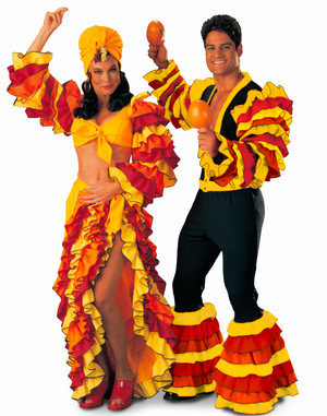 COSTUME RENTAL - I22 Calypso Queen 4pc med
