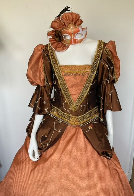 COSTUME RENTAL - A16 Courtesan Venetian Gown 3 pc SMALL Woodbridge Costume Rentals COSTUME RENTAL - A16 Courtesan Venetian Gown 3 pc SMALL Woodbridge Costume Rentals