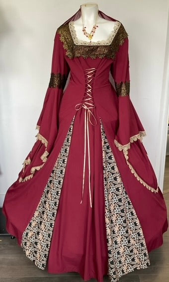 COSTUME RENTAL - A37 Lady Morgana - 1 pc XL COSTUME RENTAL - A37 Lady Morgana - 1 pc XL