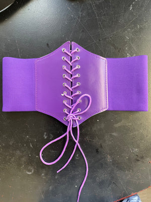 COSTUME RENTAL - G22d Pirate/Medieval Belt Purple