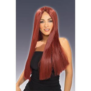 WIG: Long Burgundy Wig