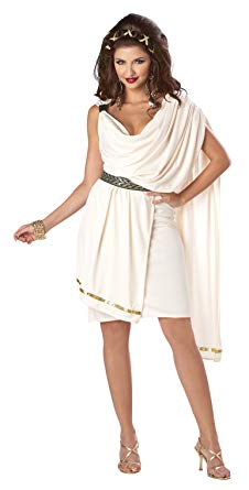 ADULT COSTUME:  Women's Deluxe Toga