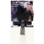 ACCESS: 1920's Flapper Headpiece Black