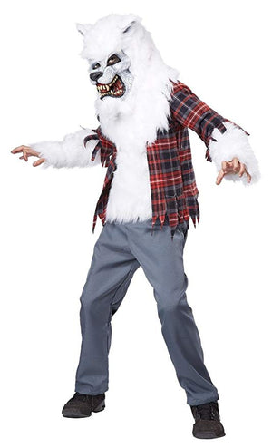 KIDS COSTUME: White Werewolf Large AVAILABLE ONLINE ONLY