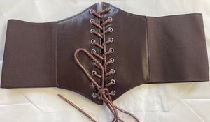 COSTUME RENTAL - G22c Pirate/Medieval Belt Brown