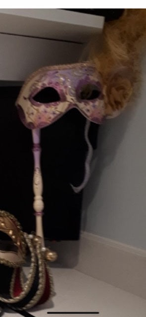 COSTUME RENTAL:  Z151 Italian Mask on Stick Rental