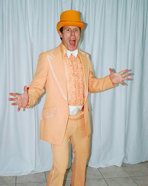 COSTUME RENTAL - X49 1970'S Tuxedo, Orange Dumb and Dumber 34 waist  7 pcs UNAVAILABLE DEC 12-14