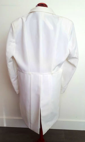 COSTUME RENTAL - C64 Tailjacket, White Large 3 pc