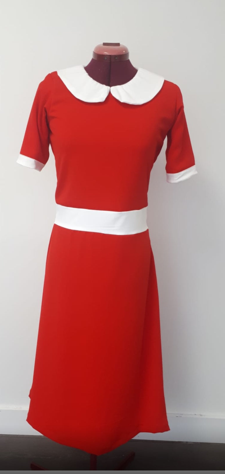 COSTUME RENTAL - D78 Little Orphan Annie Dress 1 pc SMALL COSTUME RENTAL - D78 Little Orphan Annie Dress 1 pc SMALL