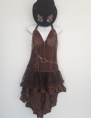 COSTUME RENTAL - C33 Steampunk Corset 1 pc  2XL