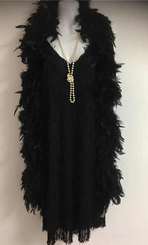 COSTUME RENTAL - J12  1920's Flapper (fringed) 5 pcs MED