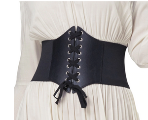 COSTUME RENTAL - G21 Medieval Belt black 1 pc